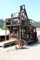 Stamp mill to crush ore used at Golden Key Mine at Mariposa Museum. Mariposa, CA.