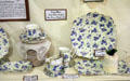Royal Albert Crown China, Blue Pansy Chintz pattern at Northern Mariposa County Museum. Coulterville, CA.