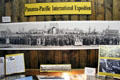 Panorama photo of Tuolumne County residents at Panama-Pacific International Exposition at Tuolumne County Museum. Sonora, CA.