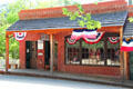 Ebler's Leather & Saddlery Emporium , formerly Wilson & People's Markets, at Columbia State Historic Park. Columbia, CA.