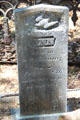 Tombstone, dated 1856, at Columbia cemetery at Columbia State Historic Park. Columbia, CA.