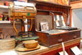 General store items with weigh scale at Red Barn Museum. San Andreas, CA