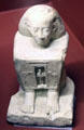 Limestone statue of Germa at Rosicrucian Egyptian Museum. San Jose, CA.