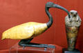 Gilt ibis coffin at Rosicrucian Egyptian Museum. San Jose, CA.