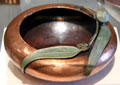 Copper bowl by Hans Jauchen of Ye Olde Copper Shoppe at Oakland Museum of California. Oakland, CA.