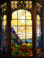 Franc Pierce Hammon Memorial stained glass windows by Arthur F. Mathews at Oakland Museum of California. Oakland, CA.