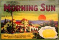 Morning Sun lemon label by Sunkist of San Fernando, CA at Oakland Museum of California. Oakland, CA.