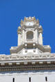 Octagonal clock tower atop Oakland City Hall. Oakland, CA.