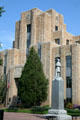 Boulder County Courthouse Art Deco ziggurats & Civil War Memorial. Boulder, CO.