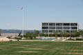 Library of USAF Academy beside Republic F-105D Thunderchief. Colorado Springs, CO.
