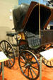 Gentleman's Phaeton by Brewster & Co., a high four-wheel carriage for personal driving at El Pomar Carriage Museum. Colorado Springs, CO.