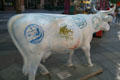 Cow Parade theme art Denver, Moo Mean the World To Us by Sean Griffin. Denver, CO.