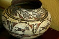Native American pottery jar with deer at Byers-Evans House. Denver, CO.