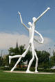 Dancers sculpture by Jonathan Borofsky at Denver Performing Arts Complex. Denver, CO