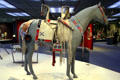 Crow decorated horse saddle, blanket & cases at Denver Art Museum. Denver, CO.