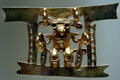 Diquis gold insect deity pendant from Costa Rica at Denver Art Museum. Denver, CO.