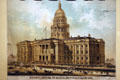 Lithograph of design for State Capitol at Colorado History Museum. Denver, CO.