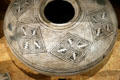 Pueblo III ceramic black-on-white kiva jar at Colorado History Museum. Denver, CO.