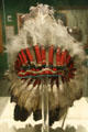 Feather headdress of Short Bull who performed in Cody's Wild West show at Buffalo Bill Museum. Lookout Mountain, CO.