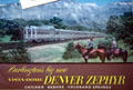 Denver Zephyr poster at Colorado Railroad Museum. CO.