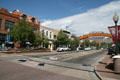 Washington Ave. of Golden with welcome arch. Golden, CO.
