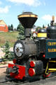 Nose of Cripple Creek Railroad steam locomotive #3. Cripple Creek, CO