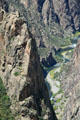 View into Black Canyon of Gunnison National Park. CO.