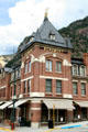 Corner tower of Beaumont Hotel. Ouray, CO.