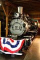 Steam locomotive #42 at Durango & Silverton Railroad Museum. Durango, CO.