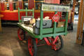 Railway Express Agency baggage cart in Durango & Silverton Railroad Museum. Durango, CO.