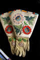 Ute beaded gauntlets with flowers at Mesa Verde Museum. CO
