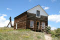 Dyer Memorial Chapel of logs used by Itinerant circuit rider at South Park City. Fairplay, CO.