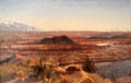 Teton Range, Moose, Wyoming painting by Albert Bierstadt at Colorado Springs Fine Arts Center. Colorado Springs, CO.