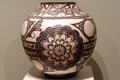 Zuni polychrome pottery jar at Colorado Springs Fine Arts Center. Colorado Springs, CO.