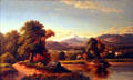 Mountain Landscape painting attrib. George Caleb Bingham at Colorado Springs Pioneers Museum. Colorado Springs, CO.