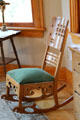 Rocking chair in Arts & Crafts style at Miramont Castle. Manitou Springs, CO.