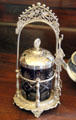 Silver pickle jar in Chambers Home at Rock Ledge Ranch Historic Site. Colorado Springs, CO.