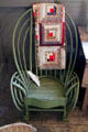 Bentwood chair with quilt in Chambers Home at Rock Ledge Ranch Historic Site. Colorado Springs, CO.