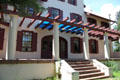 Orchard House veranda at Rock Ledge Ranch Historic Site. Colorado Springs, CO