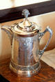 Silver water pitcher at Orchard House at Rock Ledge Ranch Historic Site. Colorado Springs, CO.