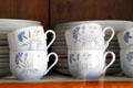 Bing & Grondahl China Cornflower cups from Denmark at Rosemount House Museum. Pueblo, CO.