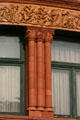 Columns of P.T. Barnum building. Bridgeport, CT.