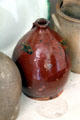 Redware jug at Thomas Griswold House. Guilford, CT.