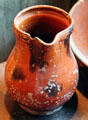 Redware pitcher at Henry Whitfield State Museum. Guilford, CT.