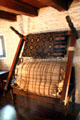Folding bed saves space in Colonial homes at Henry Whitfield State Museum. Guilford, CT.