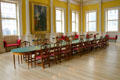 Table of former Senate chamber in Old State House. Hartford, CT.