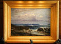 The Blue Wave, Biarritz painting by James McNeill Whistler in frame by Whistler at Hill-Stead Museum. Farmington, CT.