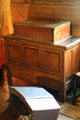Chest with bible box at Stanley-Whitman House. Farmington, CT.