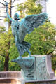 Spanish American War Memorial, statue of Nike, Greek Goddess of War, by Evelyn Batchelder Longman in Bushnell Park. Hartford, CT