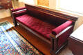Sofa made in Hartford at Butler-McCook House Museum. Hartford, CT